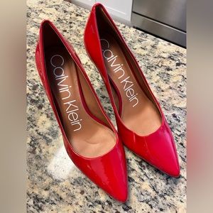 Calvin Klein Women’s Red Gayle Pumps Size 7